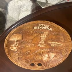 Vintage Souvenir Decorative Plate From Wisconsin Dells 