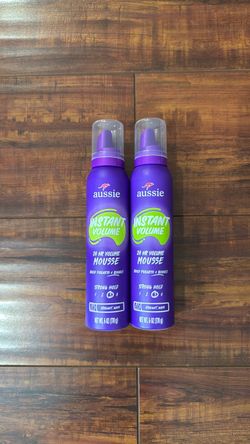 Aussie Instant Volume 24Hr Volume Mousse; Build Fullness And Bounce: Strong Hold #3; 6 oz Each (2 For $8)