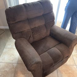 Brown Reclining Rocking Couch