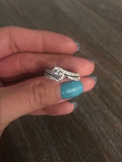 1ct diamond ring in white gold