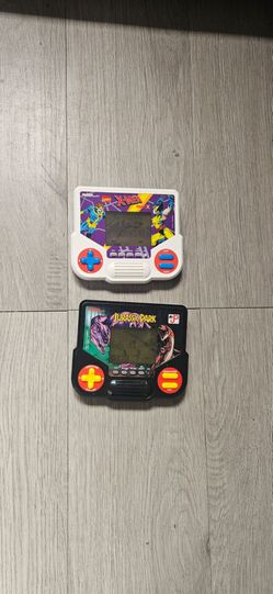Jurassic park and x men tiger electronics handheld games