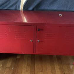 Red IKEA Storage Locker