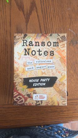 ransom notes card game