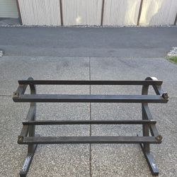 Dumbbells Storage Rack 3 Tier Rack Powertec Dumbbells Set Rack Workout Excercise Equipment 