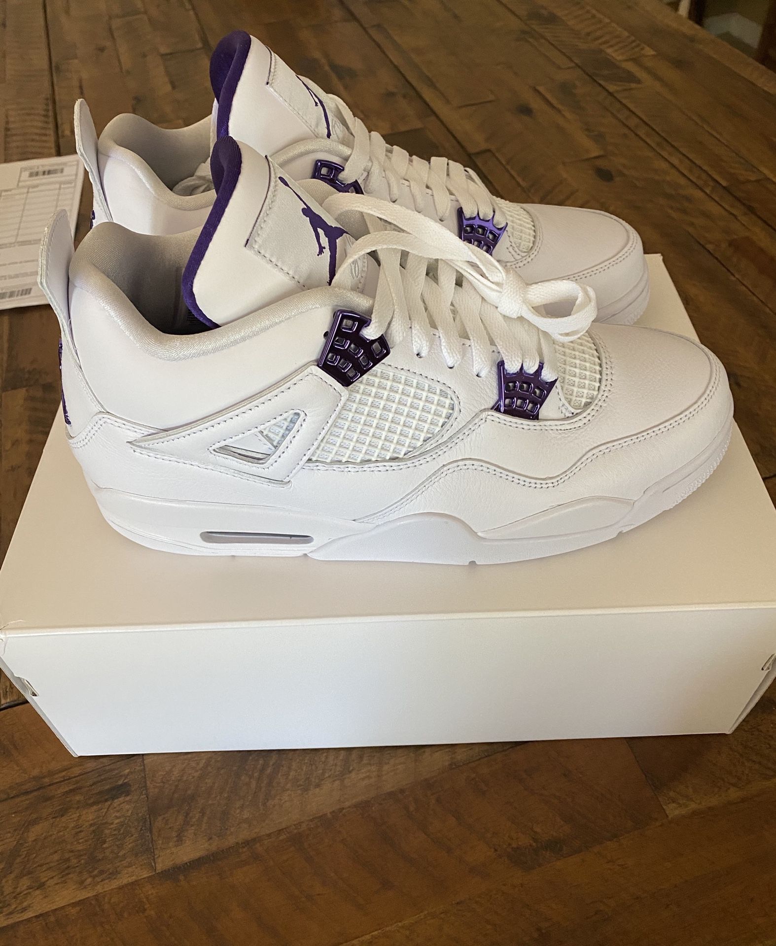 Nike Air Jordan 4 Retro Metallic Purple Men’s Sz 10.