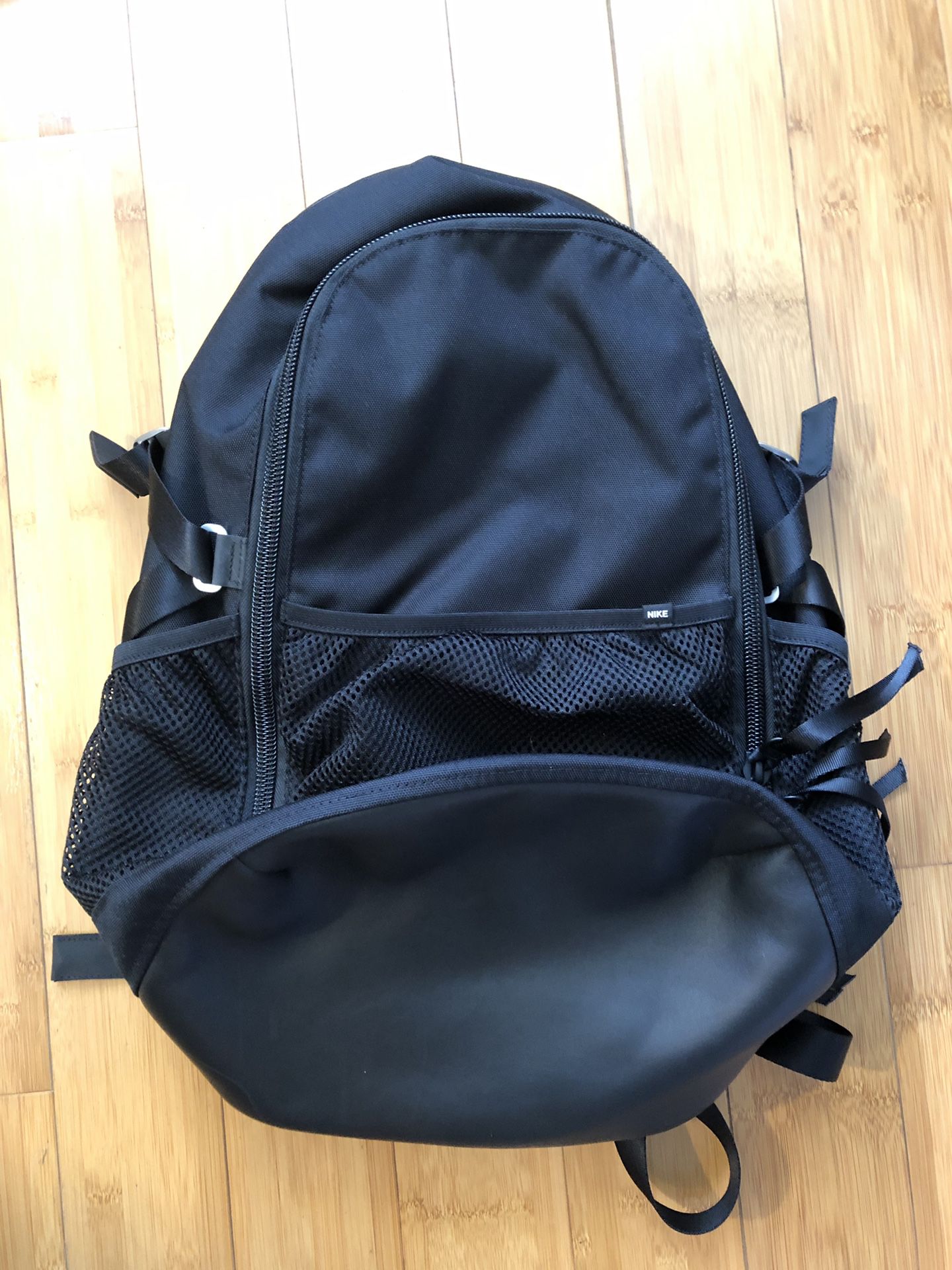 NikeLab Unisex Backpack Black Leather/Mesh