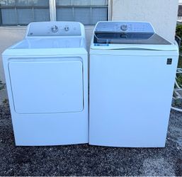 GE Profile Washer and GE Dryer Set