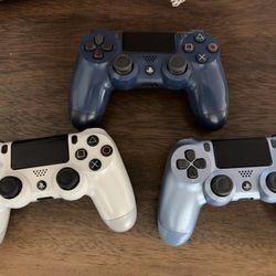 3 Sony DualShock 4 PS4 Controllers – $50 for all or $20 each
