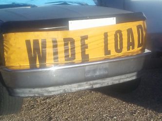 Wide load vinyl banner