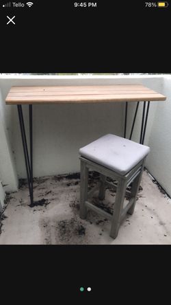Outdoor Teak Finish High Table No Chair