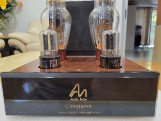 AUDIO NOTE (UK) CONQUEROR SINGLE ENDED 300B STEREO POWER AMPLIFIER. Made in England.