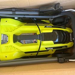 RYOBI 13 in. 11 Amp Corded Electric Walk Behind Push Lawn Mower With Bag Included 