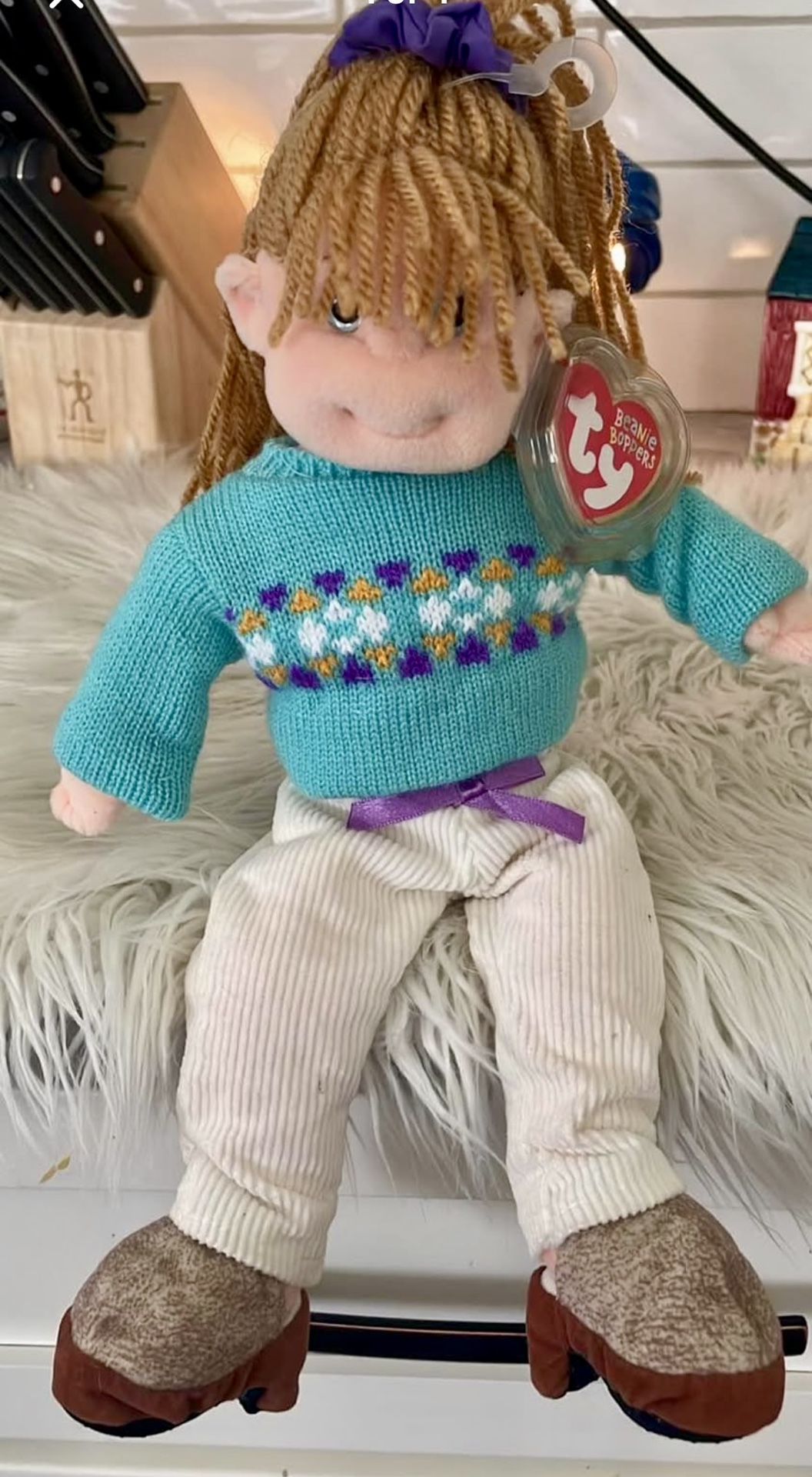 2001 Ty Beanie Boppers Collectible COOL CASSIDY (Birthday January 19)