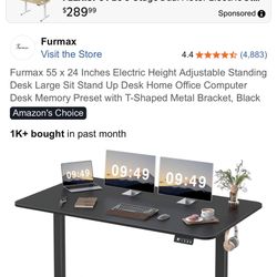 Amazon’s Choice- Sit / Stand Electric Desk
