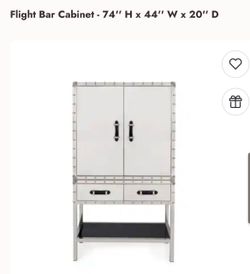 Z Gallerie  Set Of 3 Flight Bar, Coffee Table & Side Table
