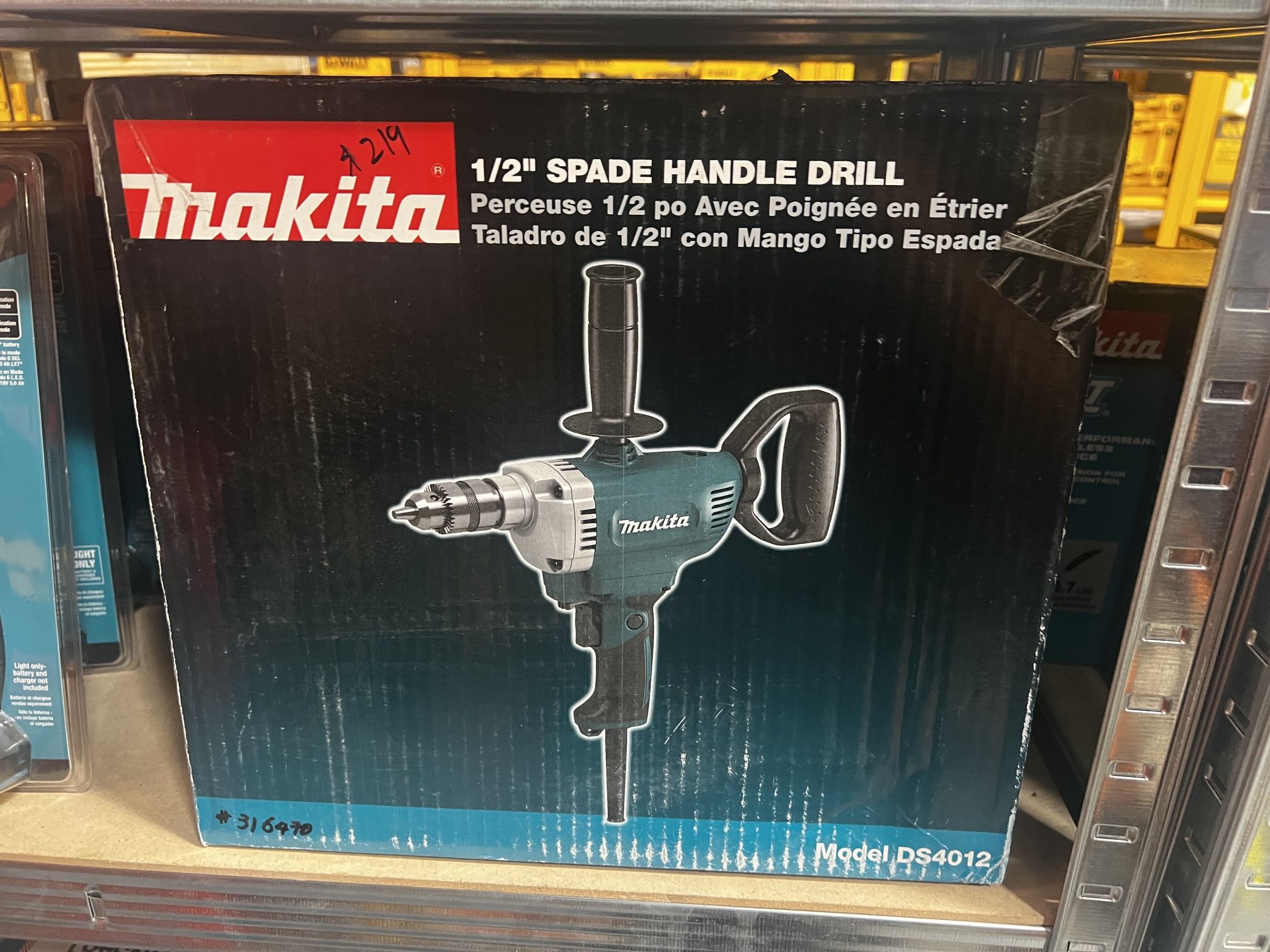 Makita 1/2” Spade Handle Drill