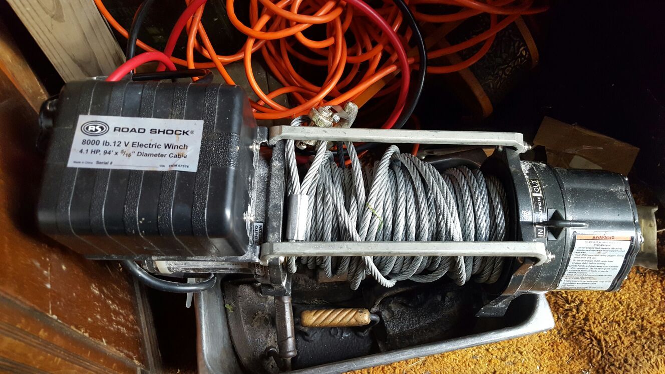 BRAND NEW ROAD SHOCK WINCH 8000LB 12V