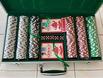 Premium Poker Chips Cards Dice Set