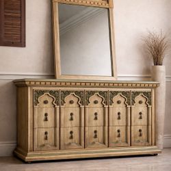 Rare Vintage Broyhill Premier Spanish Revival Bedroom Set – Solid Wood