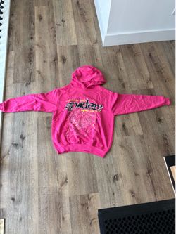 New Pink Spider hoodie size medium