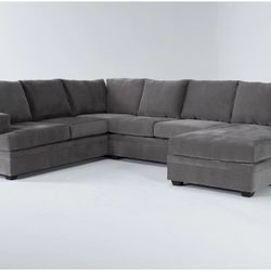Living Spaces Grey Sectional