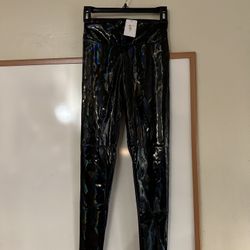 Topshop Moto Jamie High Waist Angle Grazer Shiny Iridescent Women 