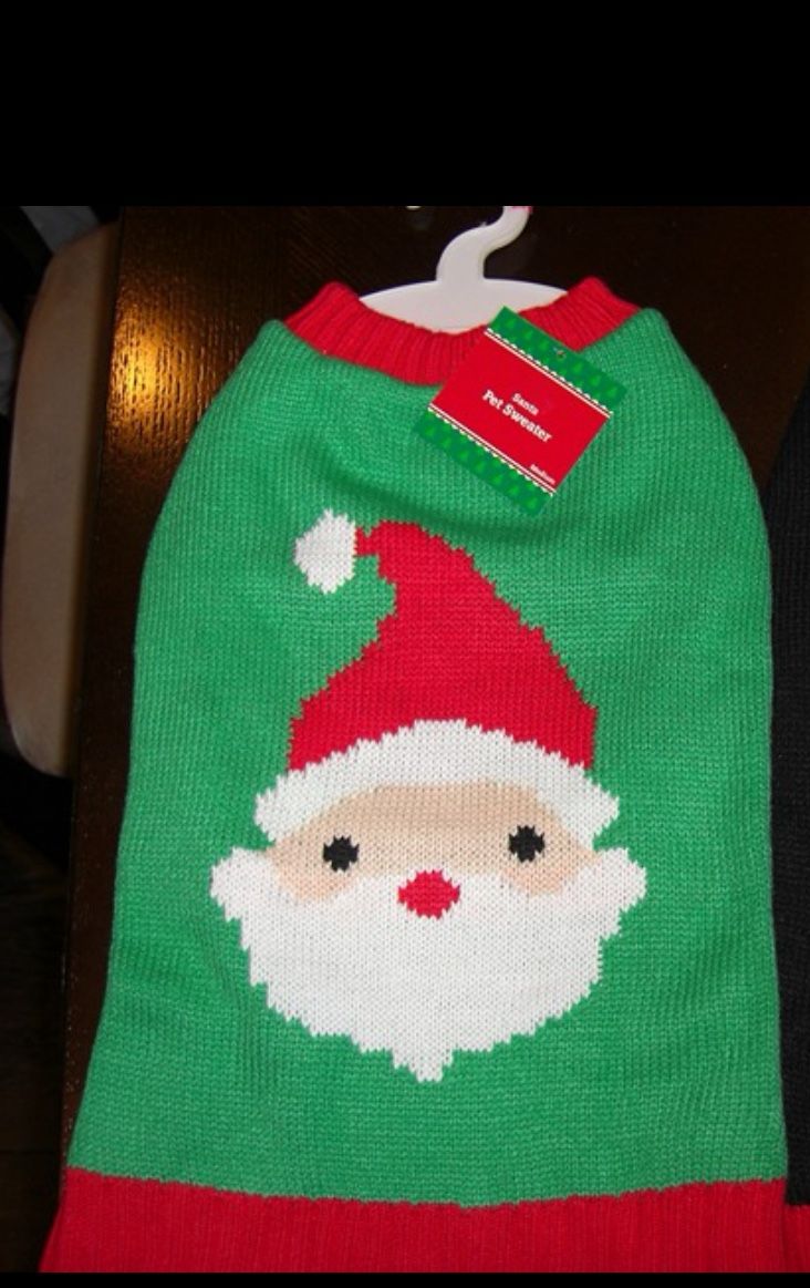 Christmas Sweater Dog Pet Santa Large
