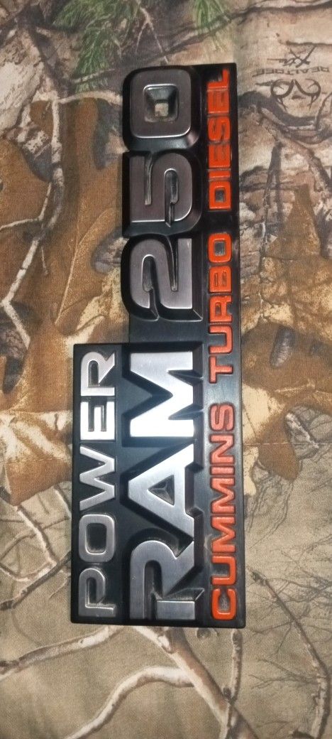 Power Ram 250 Cummins Turbo Diesel Emblem RARE!!!
