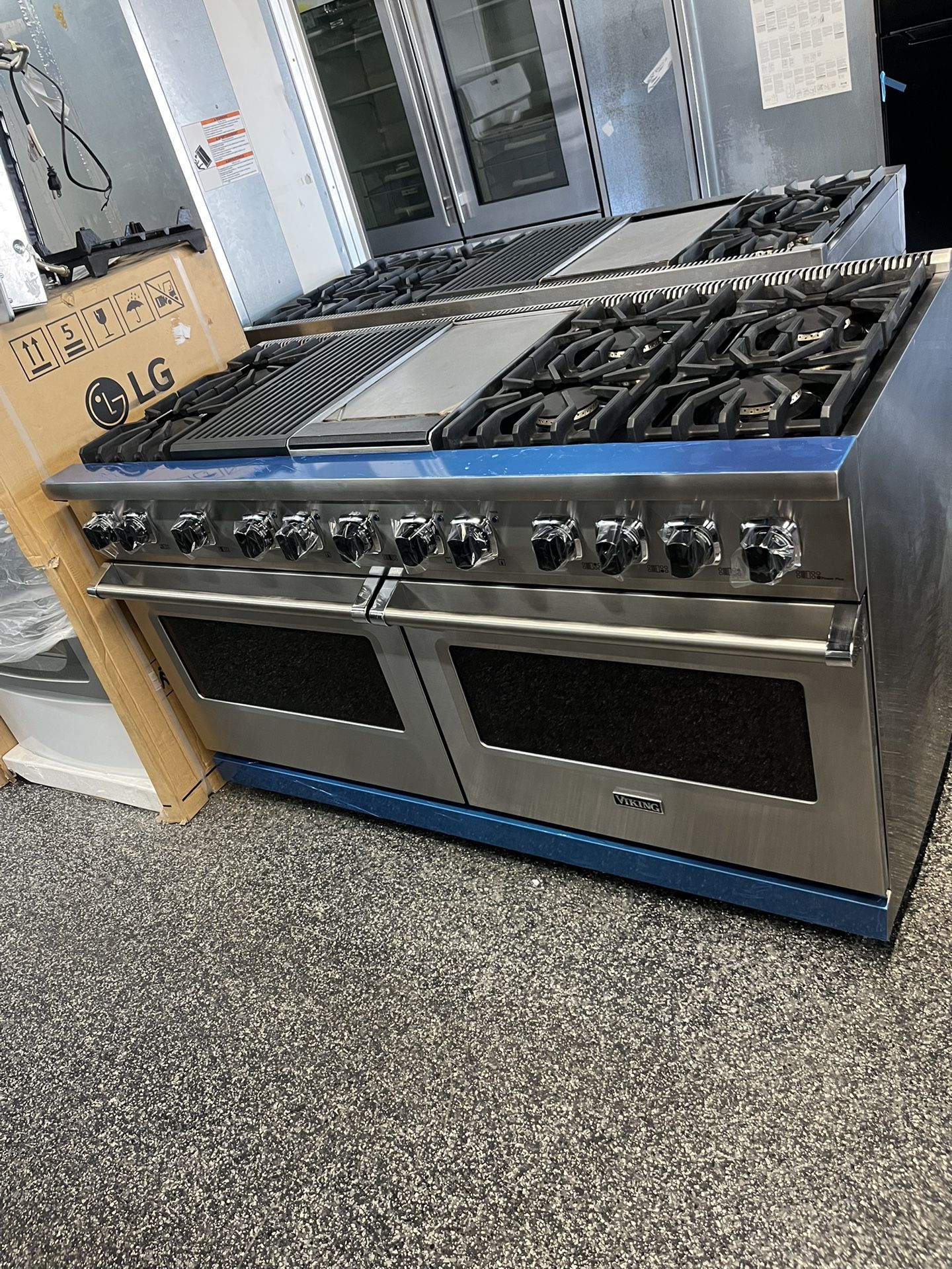Viking Stainless Steel 60” Range Stove Griddle Grill Dual Fuel