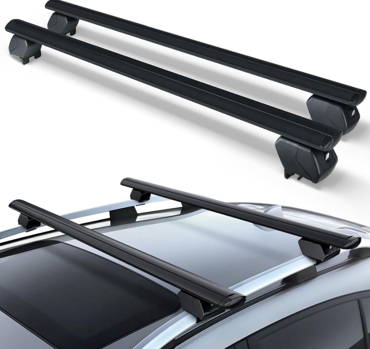 Yzona 53" Heavy Duty 300 LBS Universal Roof Rack Cross Bars | Yzona Brand New B641 