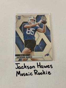 Jackson Hawes Buffalo Bills TE Mosaic Rookie Card. 