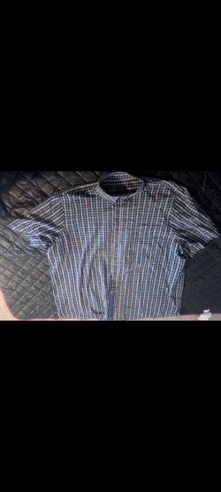 Men's Plaid Button-Down Short Sleeve Shirt