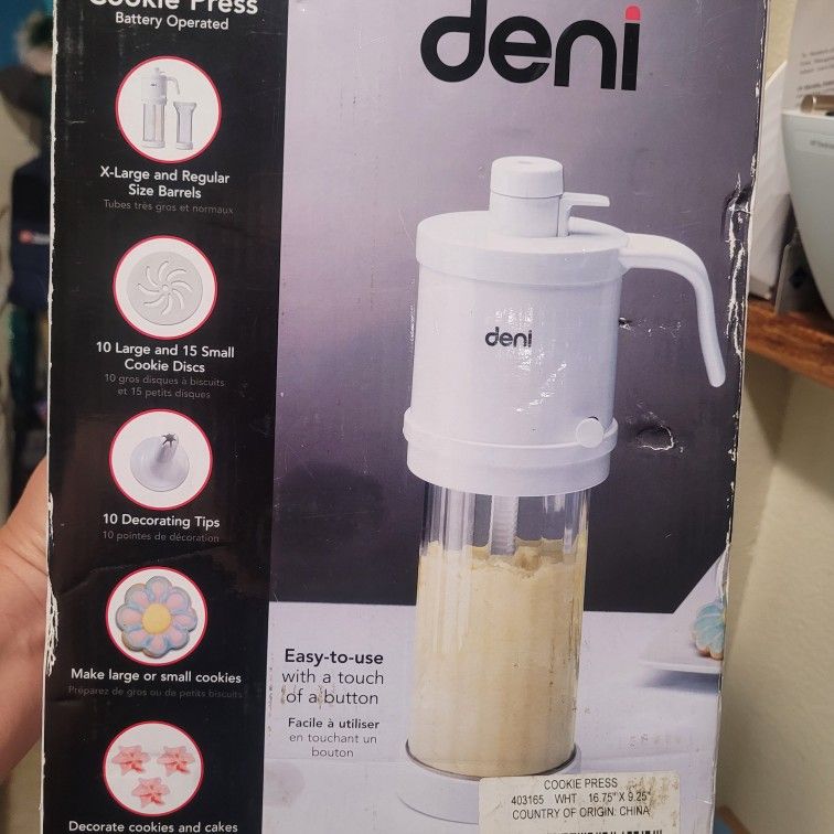 Deni Battery Operated Cookie Press
