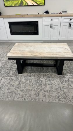 Marble coffee table