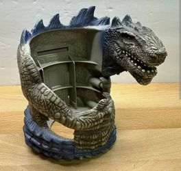 Vintage Godzilla Large Cup Holder ( New-Sealed)