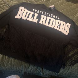 PBR Jersey Shirt With Fringes  BLACK 