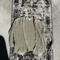 Xhilaration Olive Green Knit Cardigan