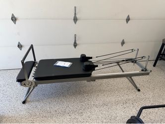Foldable Pilates Reformer, Home Pilates Reformer Workout Machine with Spring, Quiet 300 lbs. Pilates