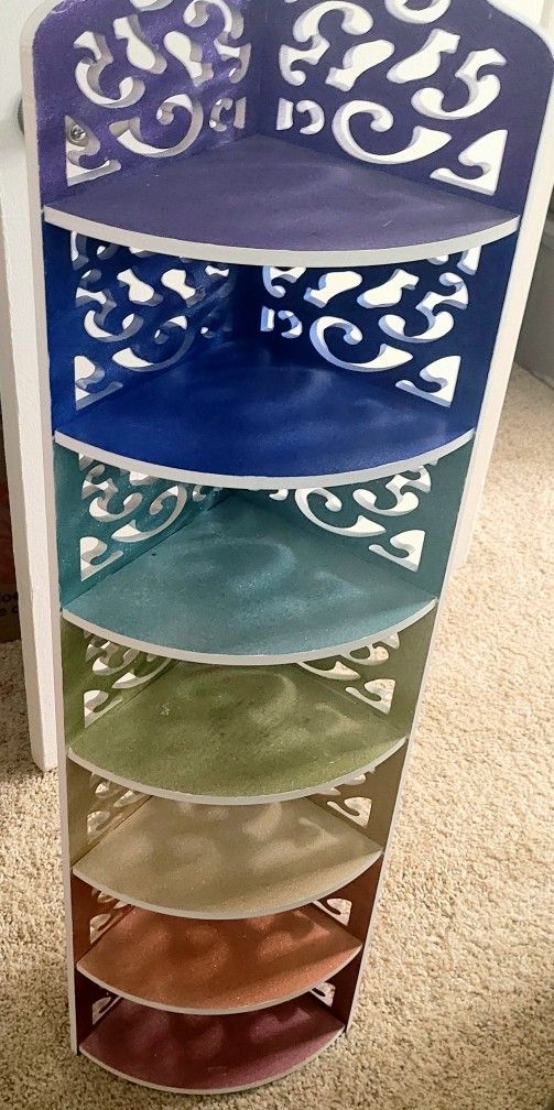 Beautiful 3 1/2ft. Chakra Shelf - Sparkle And Glitter