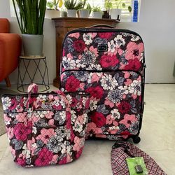 Vera Bradley Pink Luggage Set