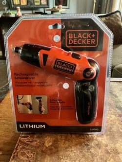 Black+Decker Li2000 Rechargeable Screwdriver
