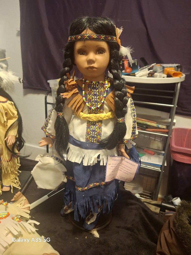 Porcelain NATIVE DOLLS