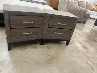 Pair of 2-Drawer Nightstands
