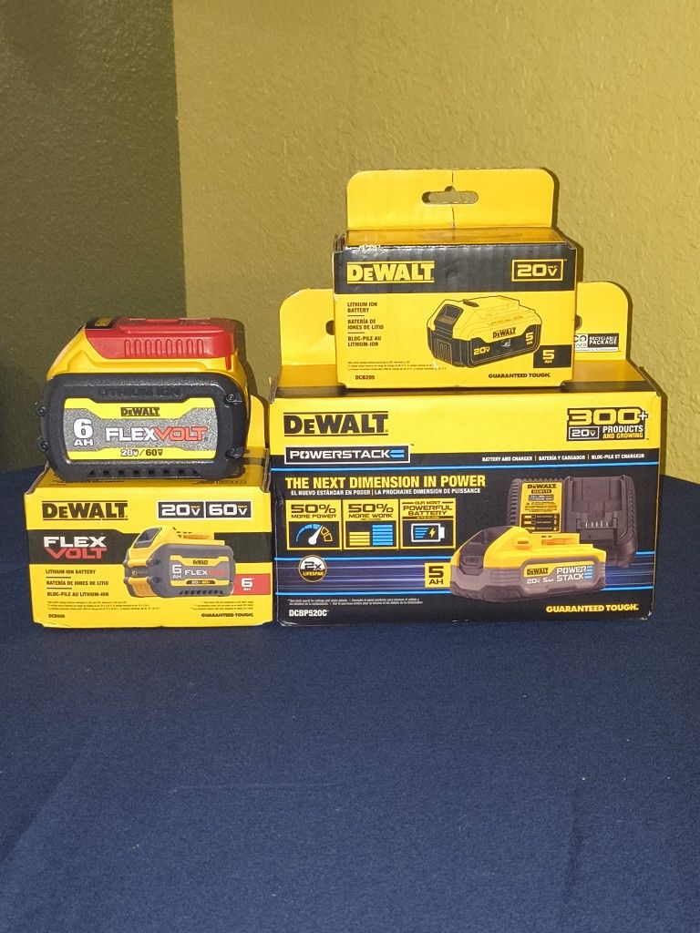 DeWalt 5ah & 6ah Battery Bundle 🔋⚡