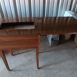 Vintage Sewing Machine Desk