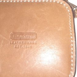 Rare Vintage Tan Leather Coach Tailoring Measuring Tape!