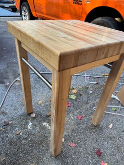 Butcher Block Table