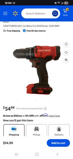 Craftsman 20 Volt Cordless Drill Driver