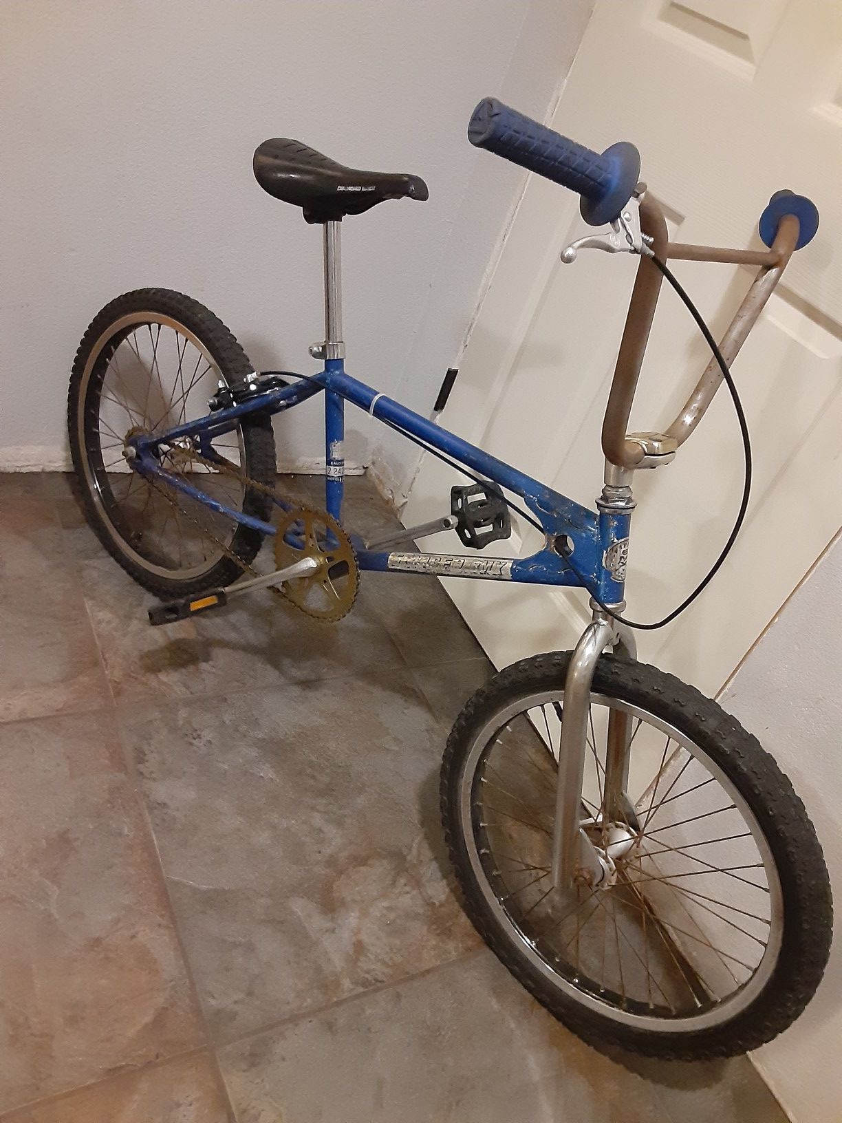 Poignées BMX Octopus Vintage - Rouges - Made In USA - Pour Vélo Freestyle