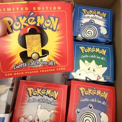 Pokemon - 23k Gold Played Trading Cards Limited Editon